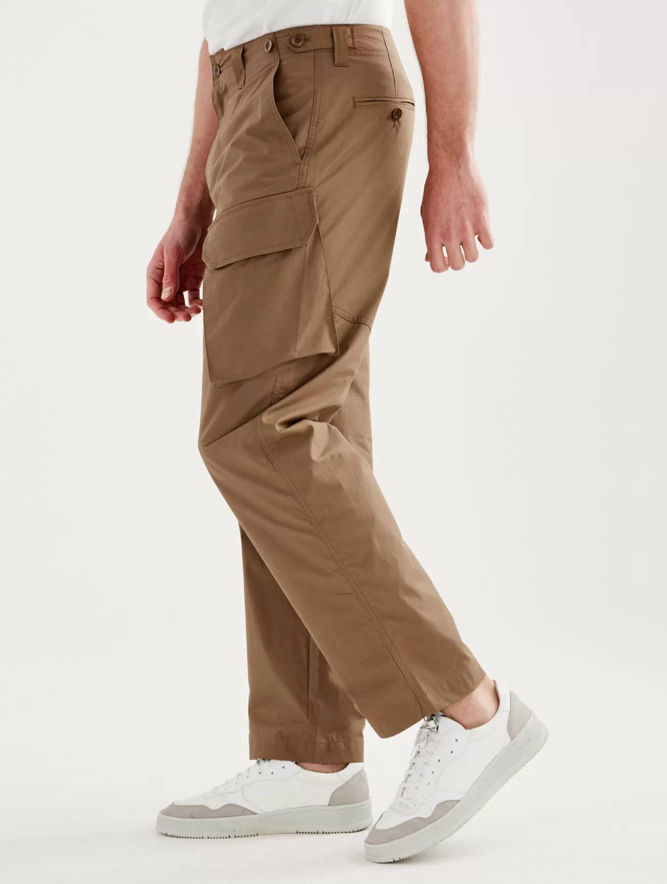 Hosen*Aigle Cargohose Aus Popeline Cappuccino