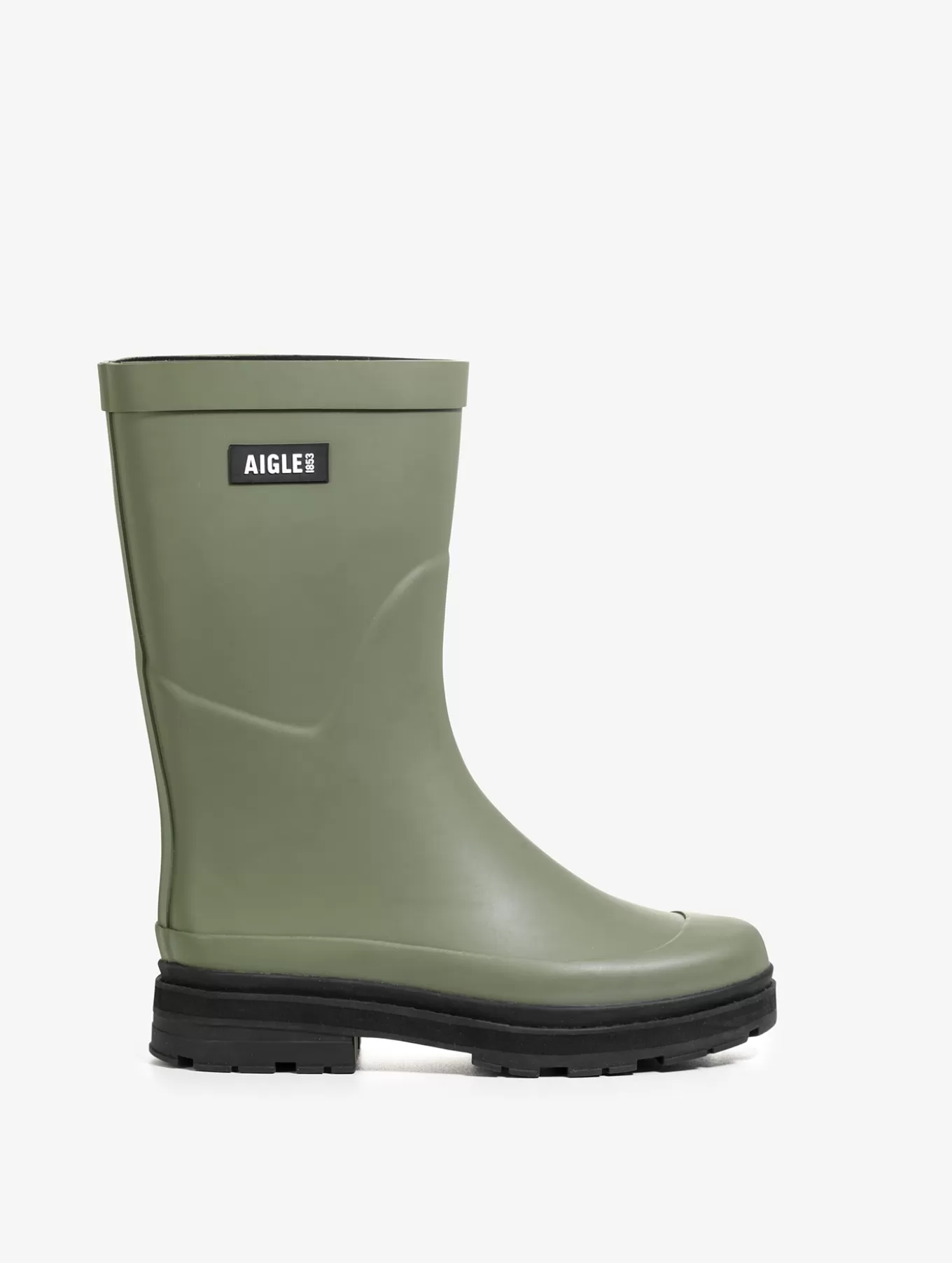 Halbhohe Stiefel*Aigle Damen Hybrid-Regenstiefeletten Olivine