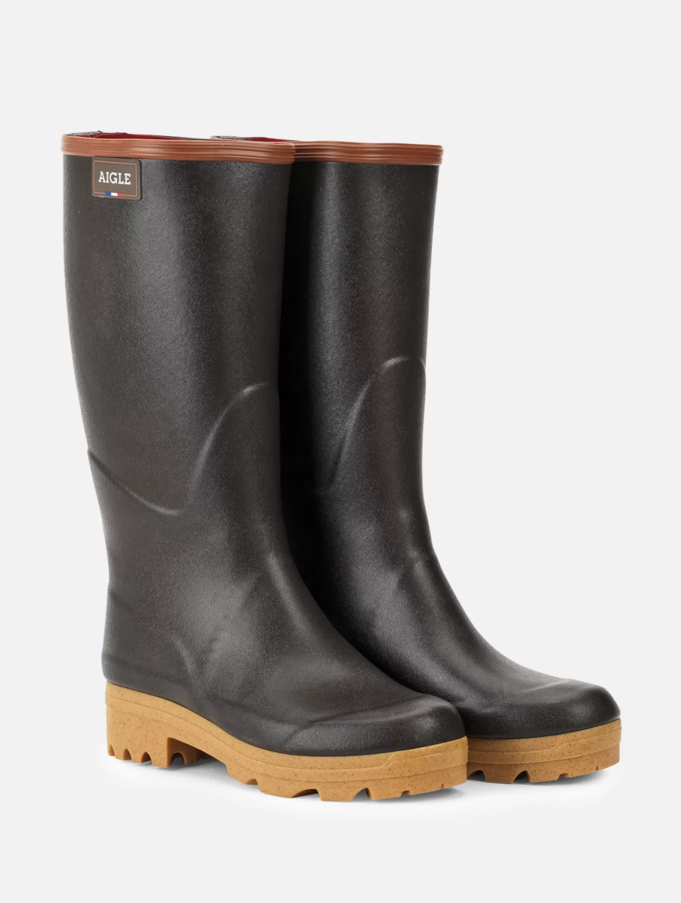 Hohe Stiefel*Aigle Damen-Arbeitsstiefel Brun