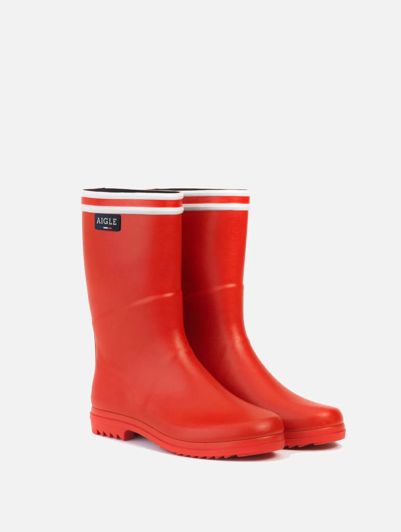 Halbhohe Stiefel*Aigle Damen-Regenstiefel Im Urbanen Stil Rouge