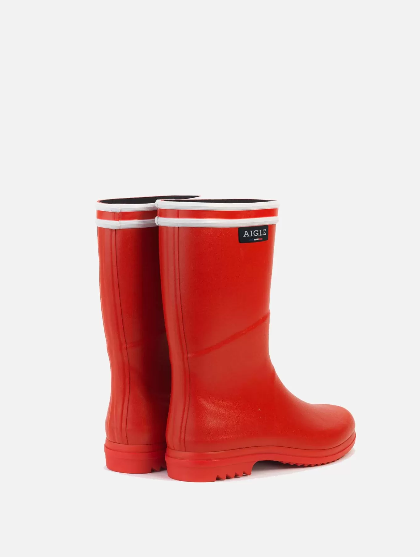 Halbhohe Stiefel*Aigle Damen-Regenstiefel Im Urbanen Stil Rouge