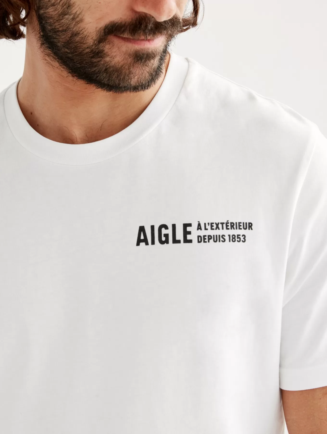 Polos & T-Shirts*Aigle Das Ikonische T-Shirt Blanc Aigle