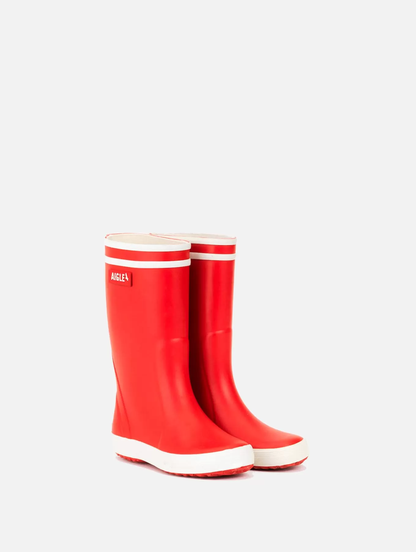 Ikonische Doppelstreifen*Aigle Der Klassische Kinderstiefel. Rouge/Blanc