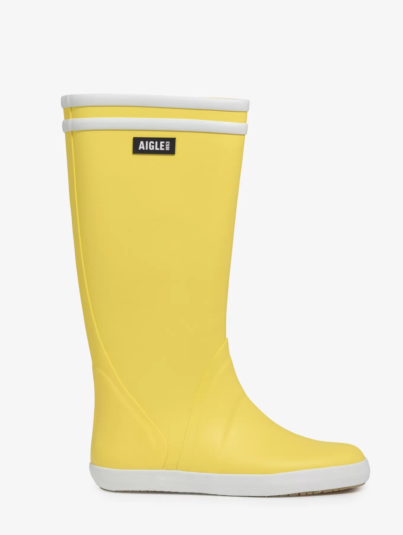 Hohe Stiefel*Aigle Kultige Stiefel Furs Meer Jaune/Blanc