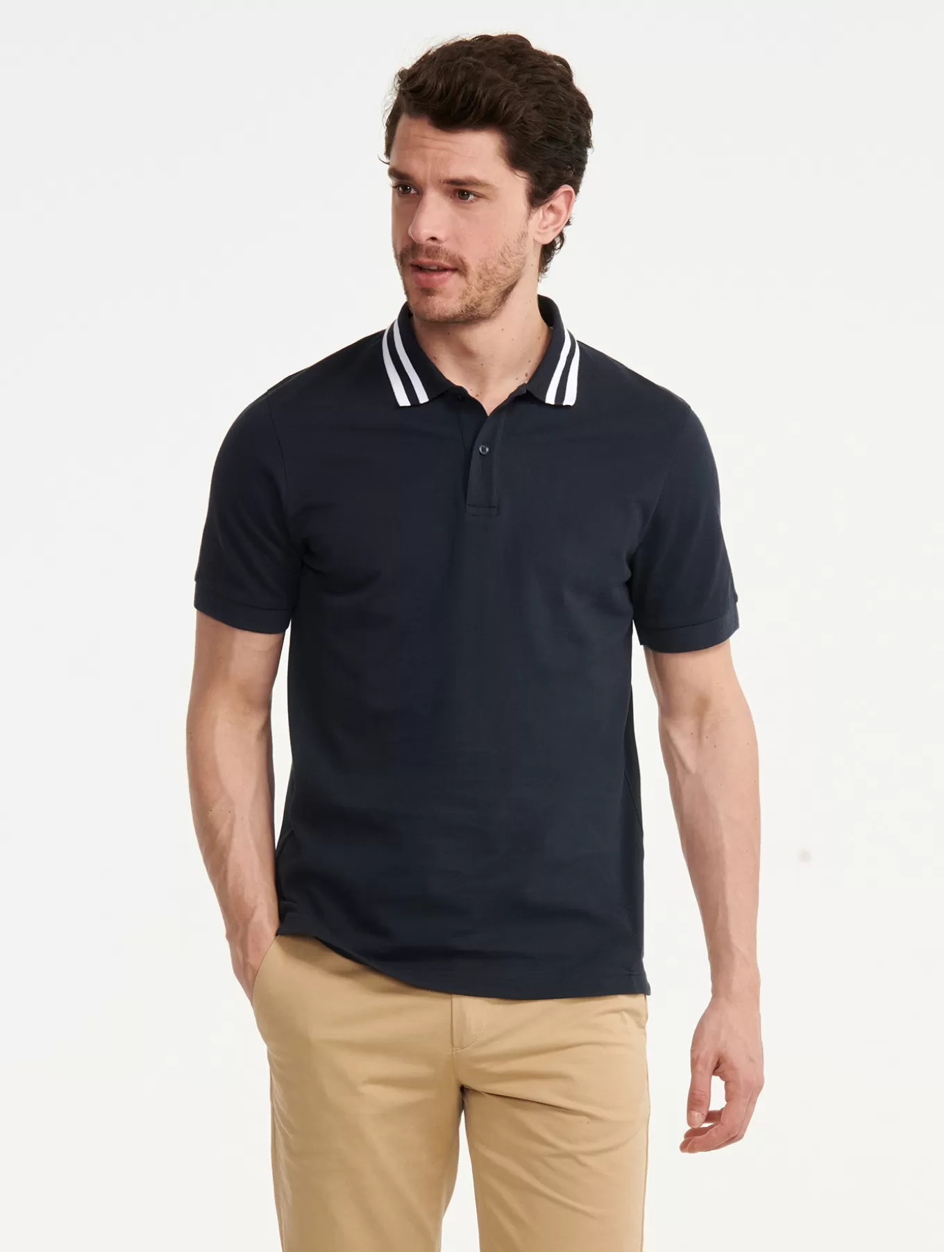 Polos & T-Shirts*Aigle Kurzarmeliges Poloshirt Mit Zwei Streifen Am Kragen Empire