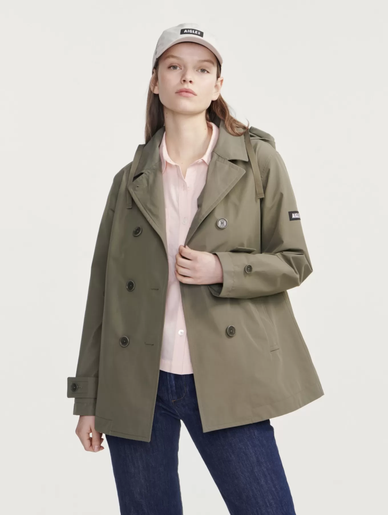 Parkas & Mantel*Aigle Kurzer Gore-Tex®-Trenchcoat Fur Damen Taillis I