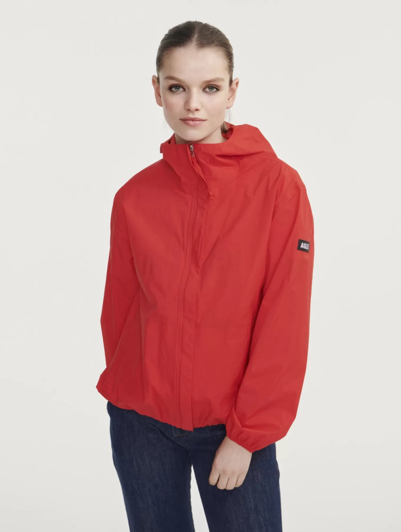 Parkas & Mantel*Aigle Kurzer Wasserdichter Blouson Mit Mtd®-Membran Poppy