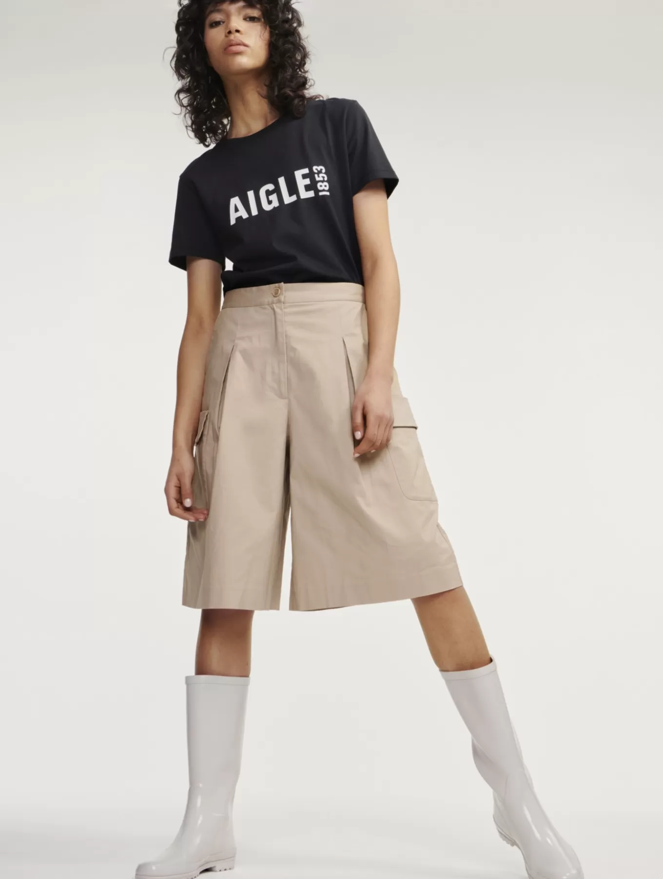 Hosen & Shorts*Aigle Lange Bermudas Mit Taschen Osier