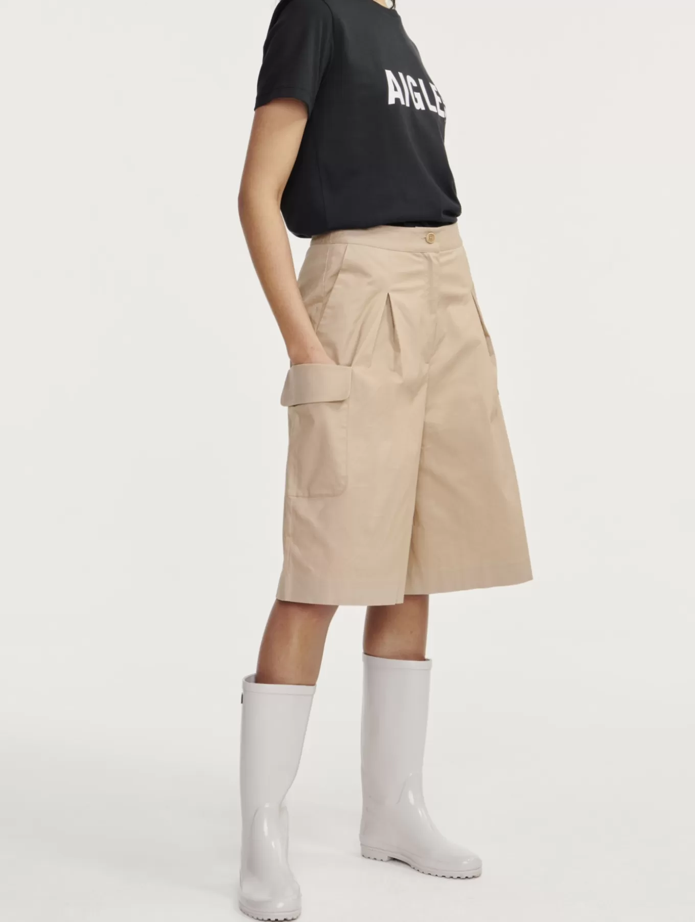 Hosen & Shorts*Aigle Lange Bermudas Mit Taschen Osier