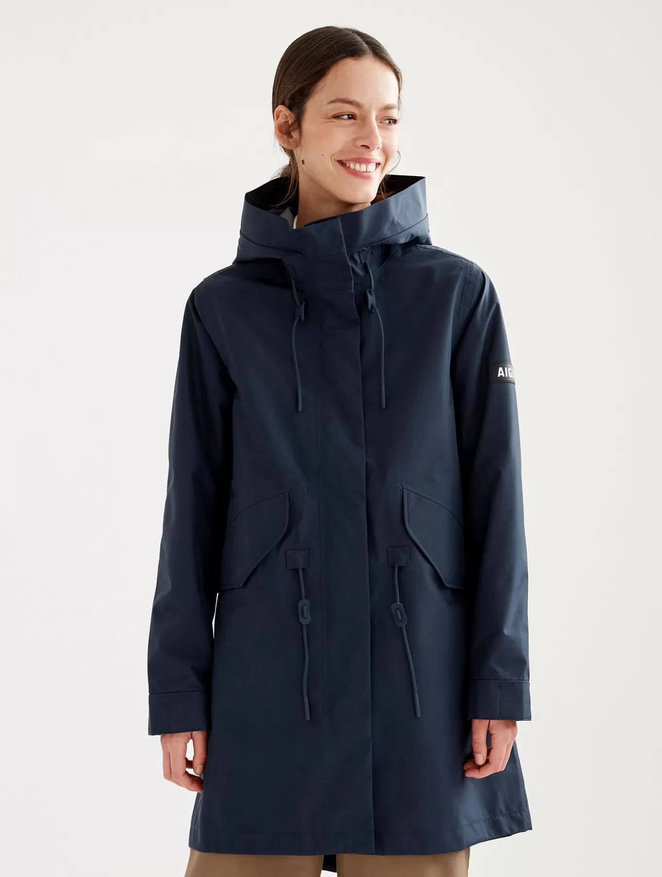 Parkas & Mantel*Aigle Langer Gore-Tex®-Parka Mit Kapuze Empire