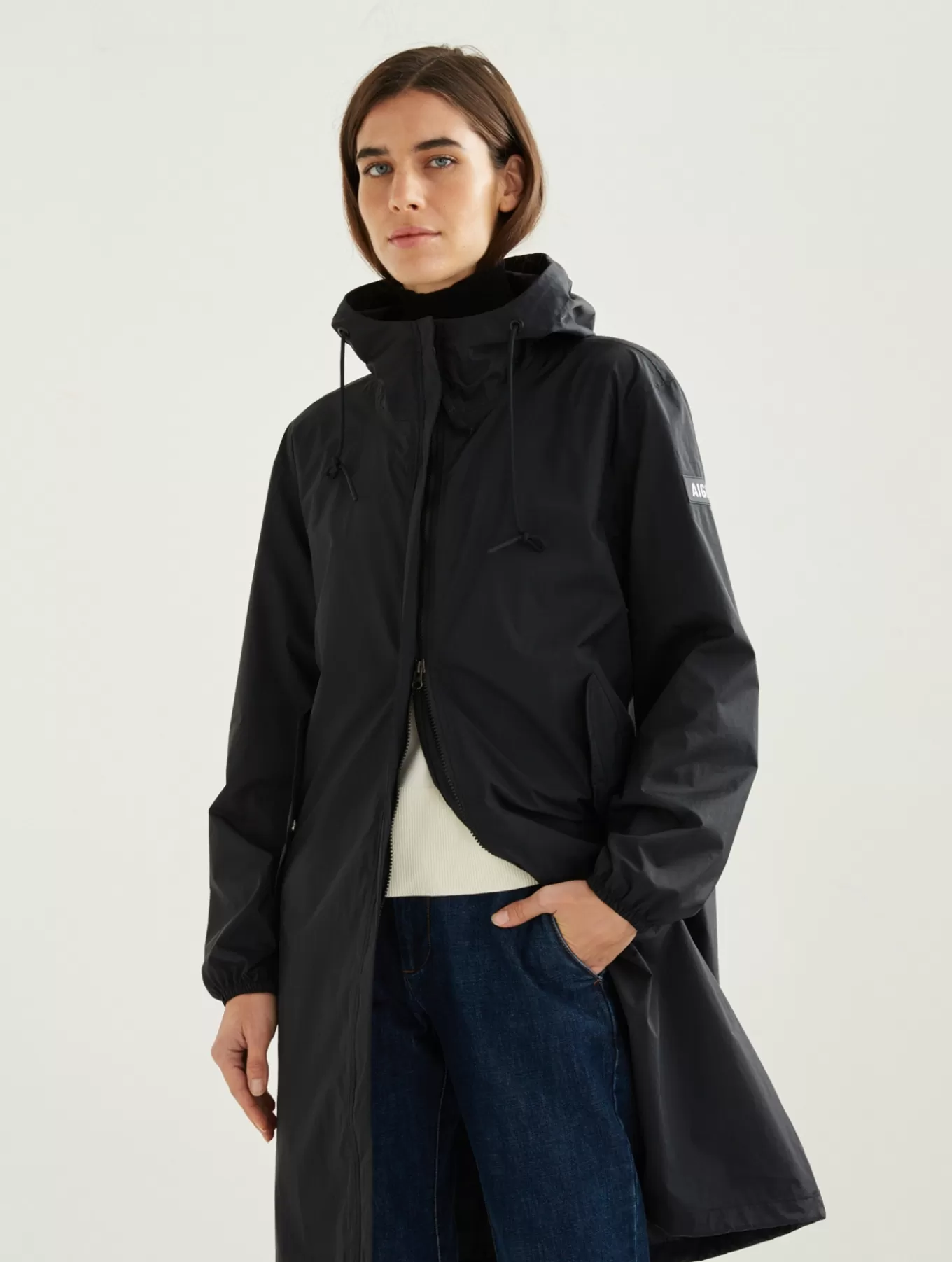 Parkas & Mantel*Aigle Langer Mtd® Parka Mit Kapuze Noir