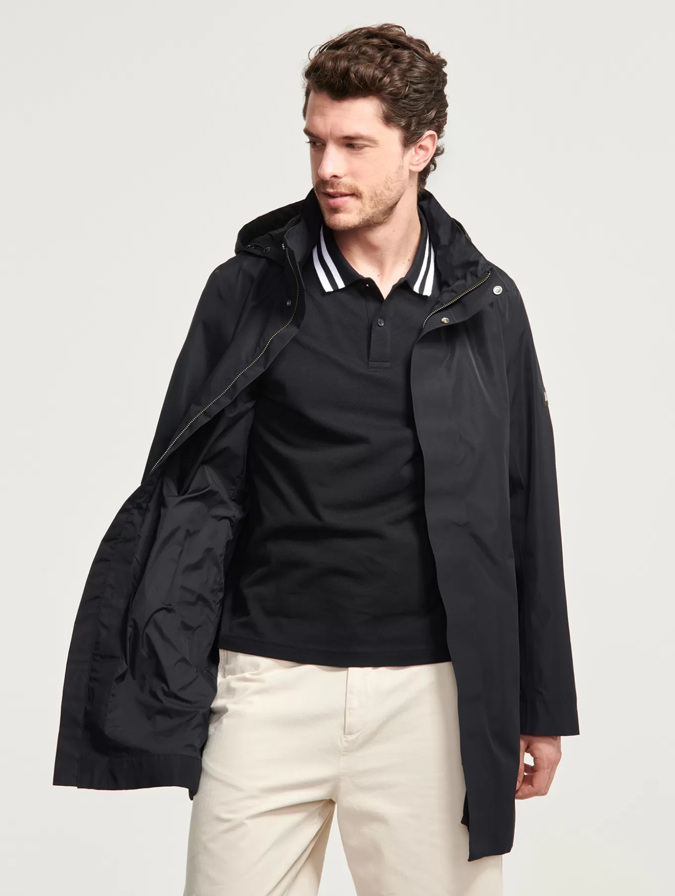 Parkas & Mantel*Aigle Langer Parka Gore-Tex® Mit Kapuze Noir