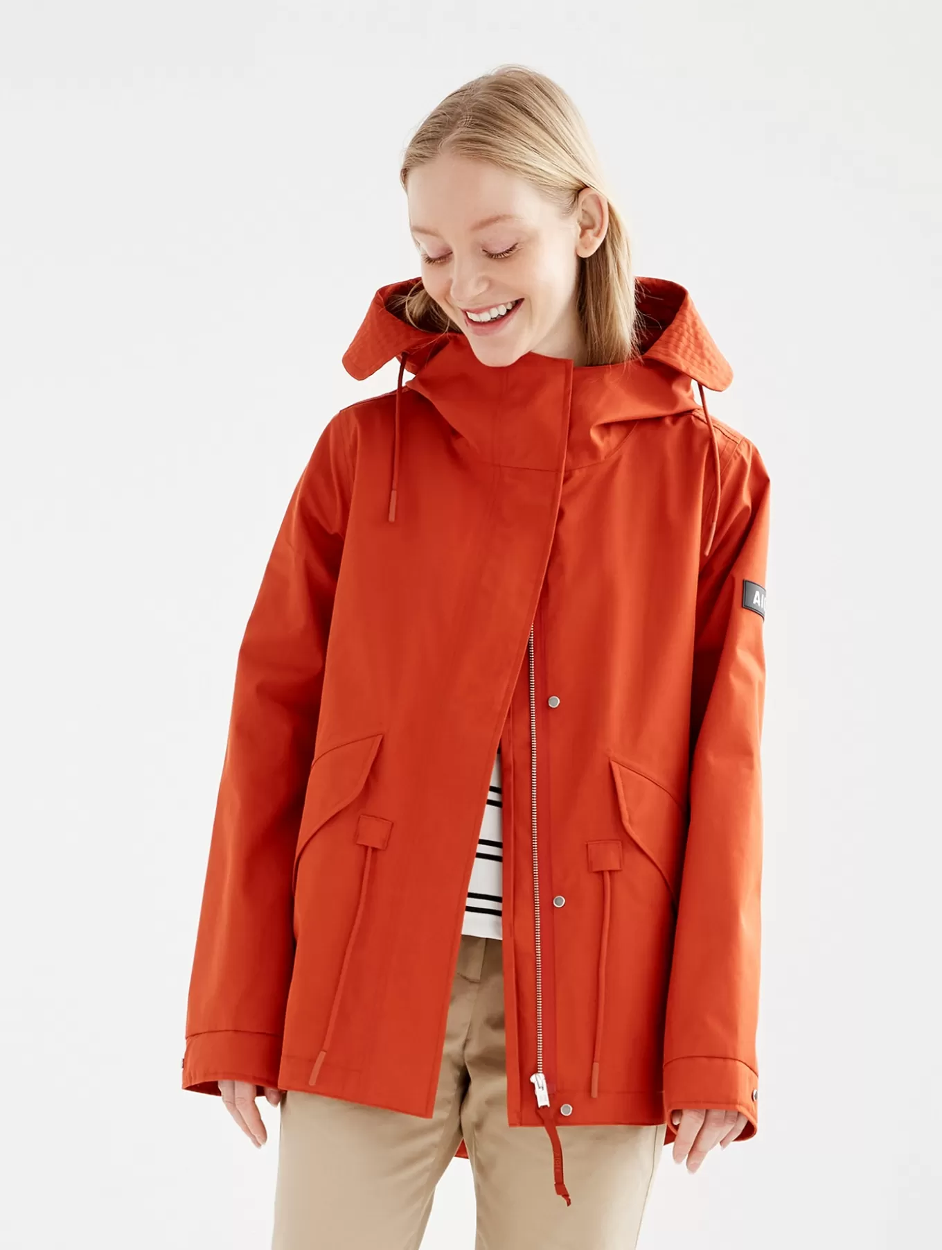 Parkas & Mantel*Aigle Legendarer Kurzer Mtd® Parka Mit Schwalbenschwanz Und Kapuze Goji