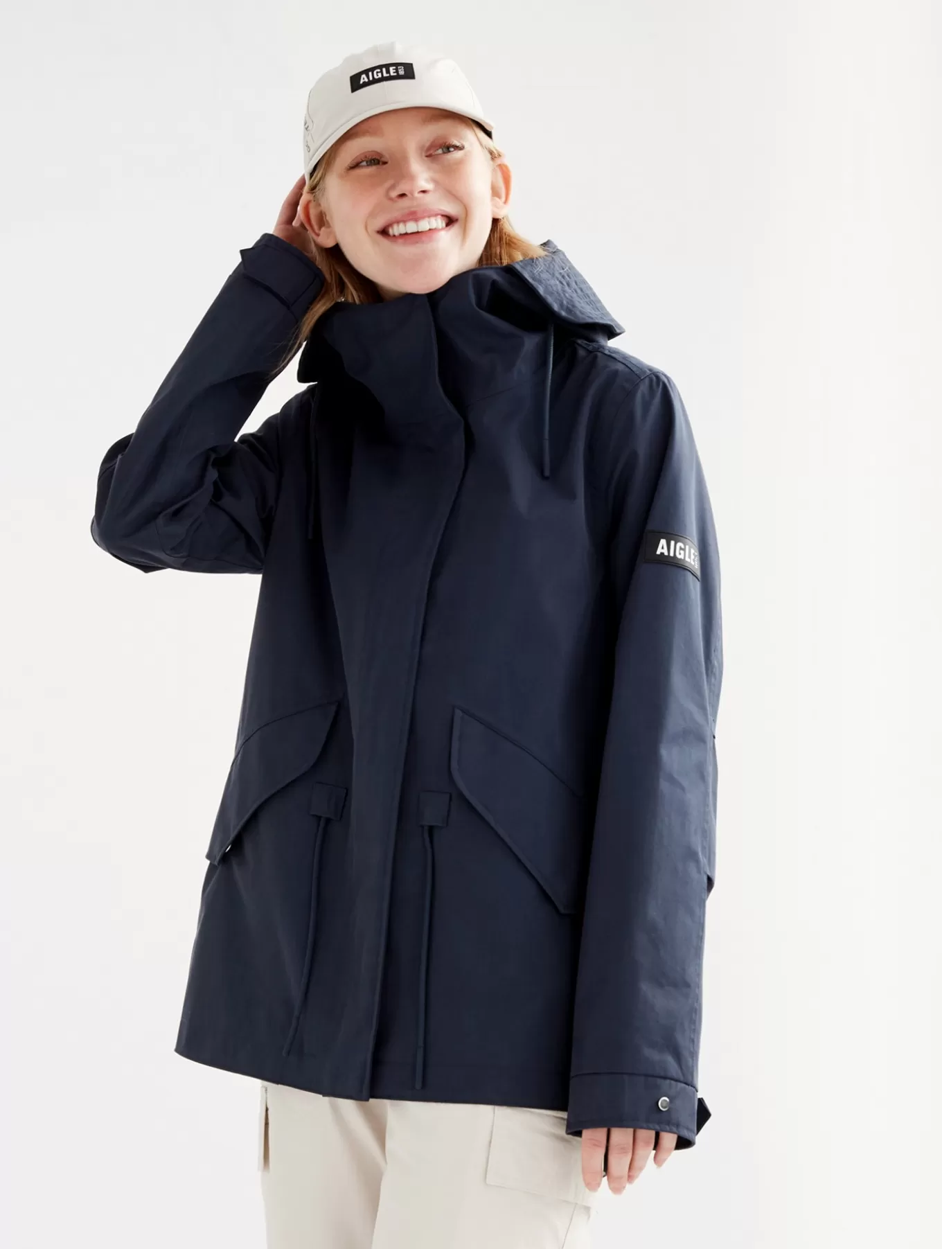 Parkas & Mantel*Aigle Legendarer Kurzer Mtd® Parka Mit Schwalbenschwanz Und Kapuze Empire