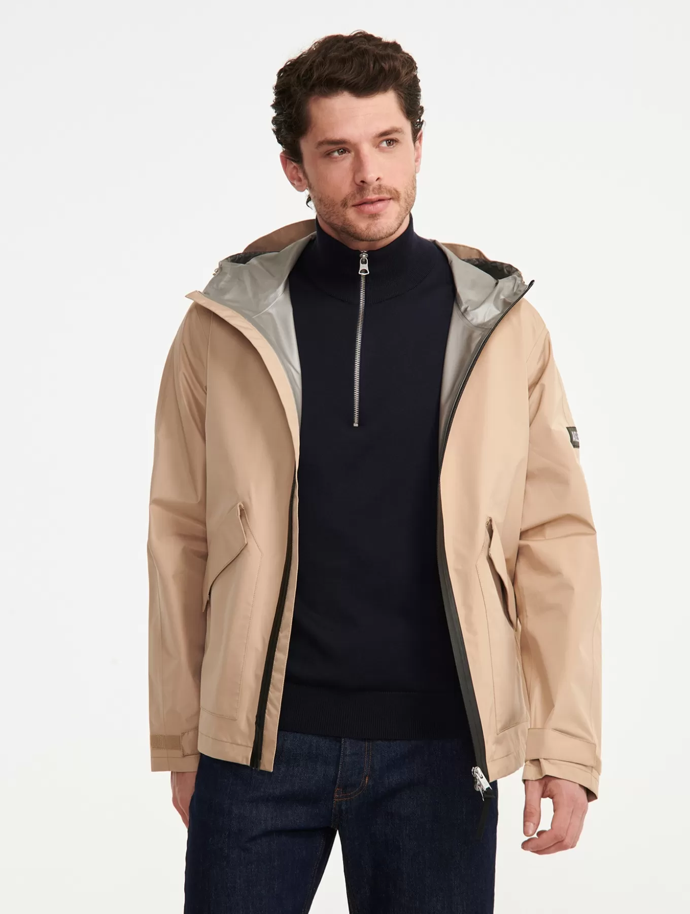 Parkas & Mantel*Aigle Mittellanger Goretex-Parka Fur Herren Osier I