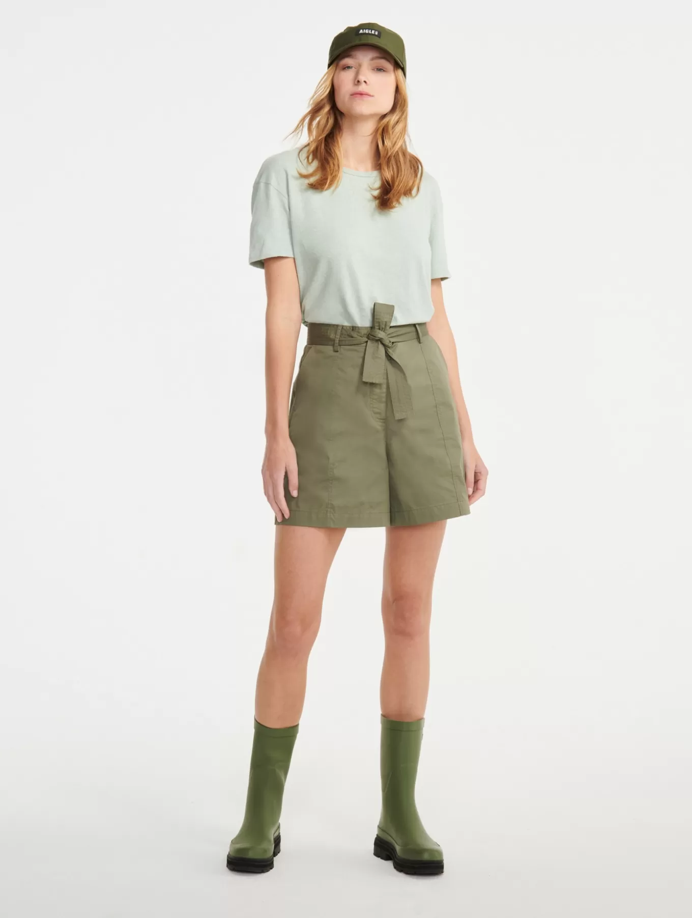 Hosen & Shorts*Aigle Paperbag-Shorts Mit Gurtel Taillis