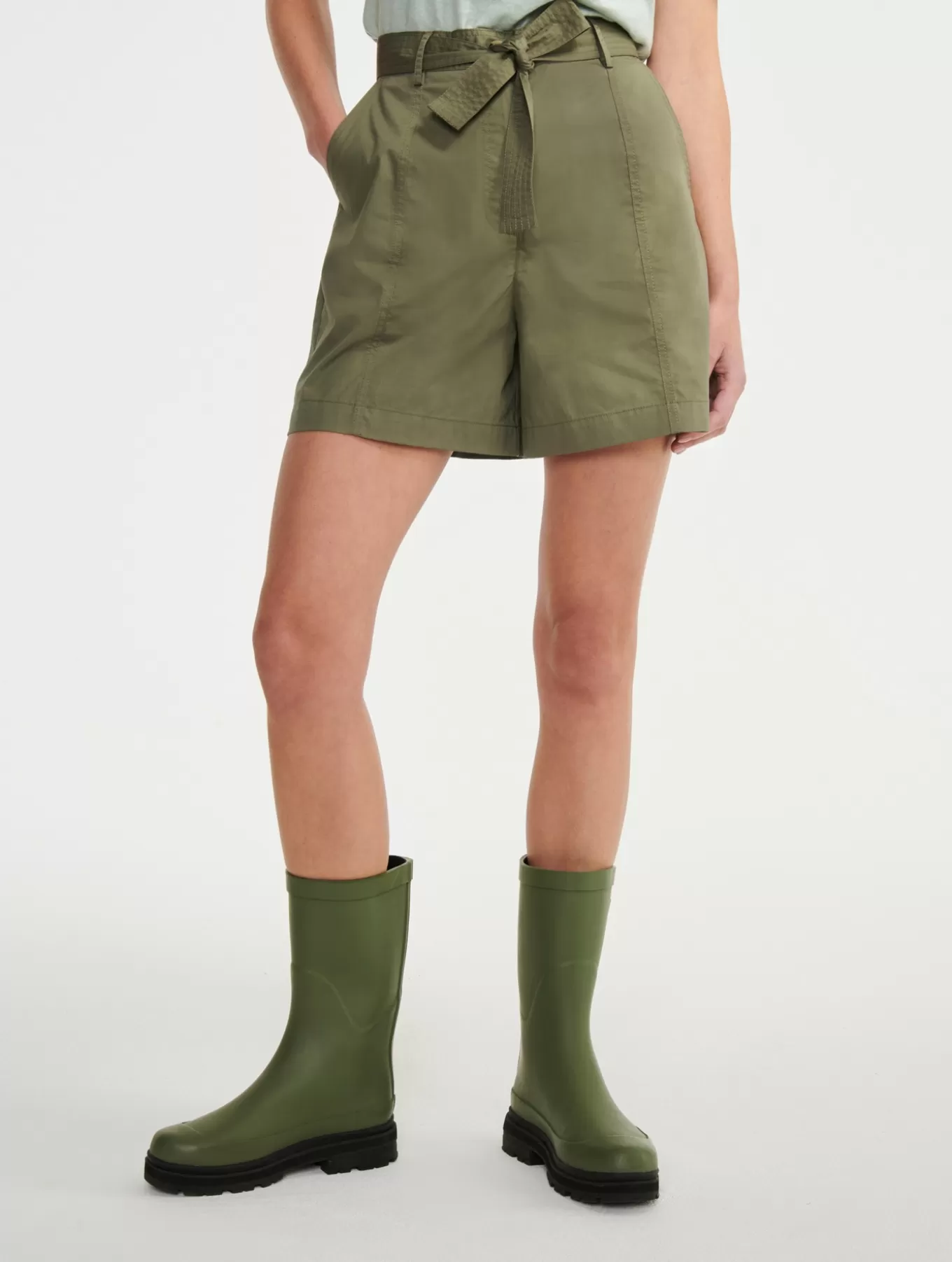 Hosen & Shorts*Aigle Paperbag-Shorts Mit Gurtel Taillis