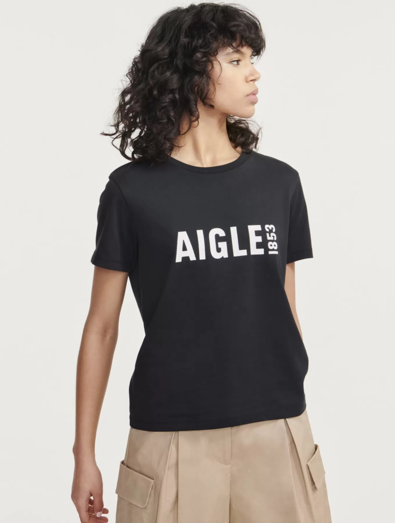 Polos & T-Shirts*Aigle Pyratex®-T-Shirt Mit Kurzen Armeln Und -Logo Noir