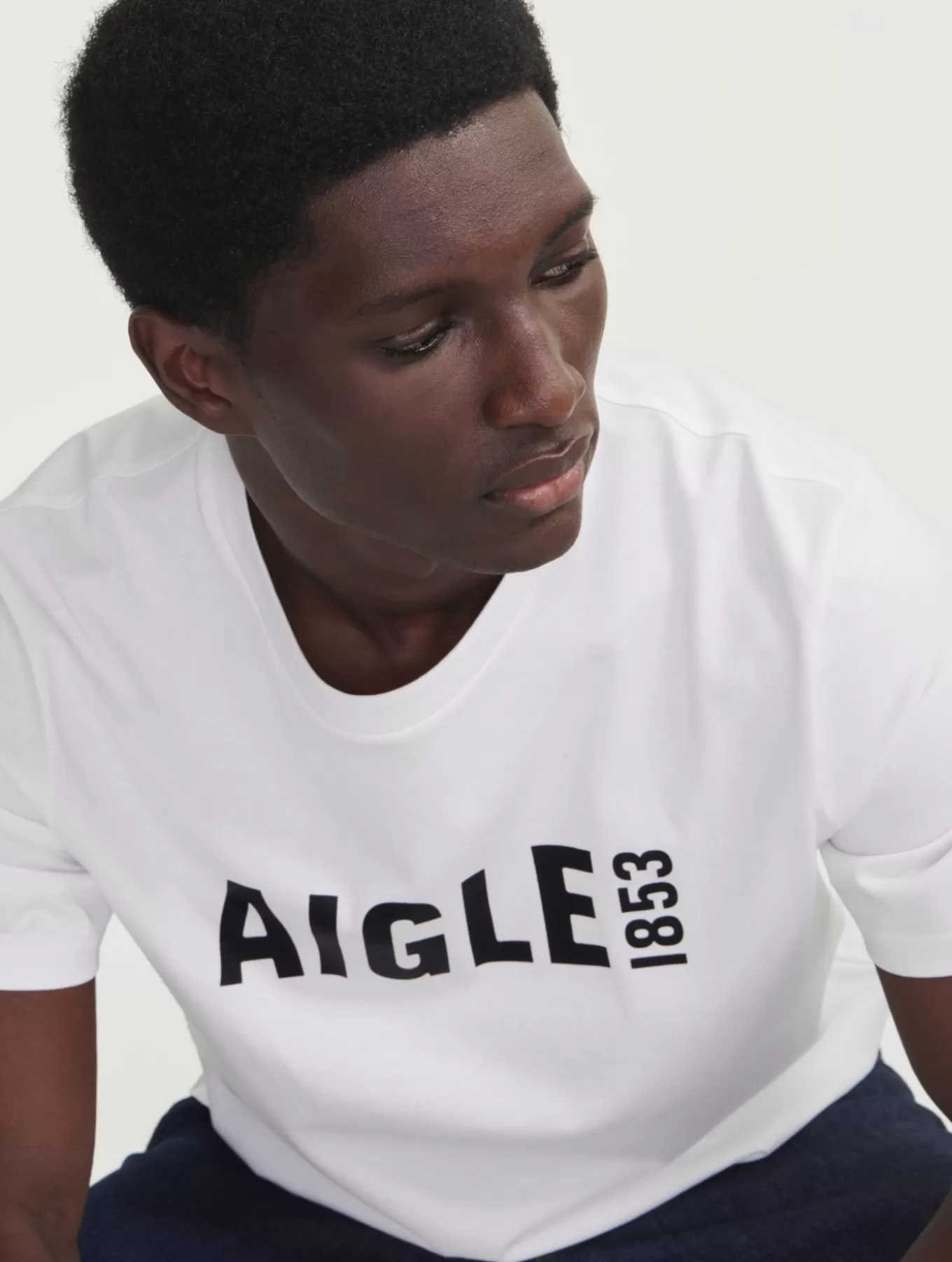 Polos & T-Shirts*Aigle Pyratex®T-Shirt Mit Rundhalsausschnitt Und Print Blanc Aigle