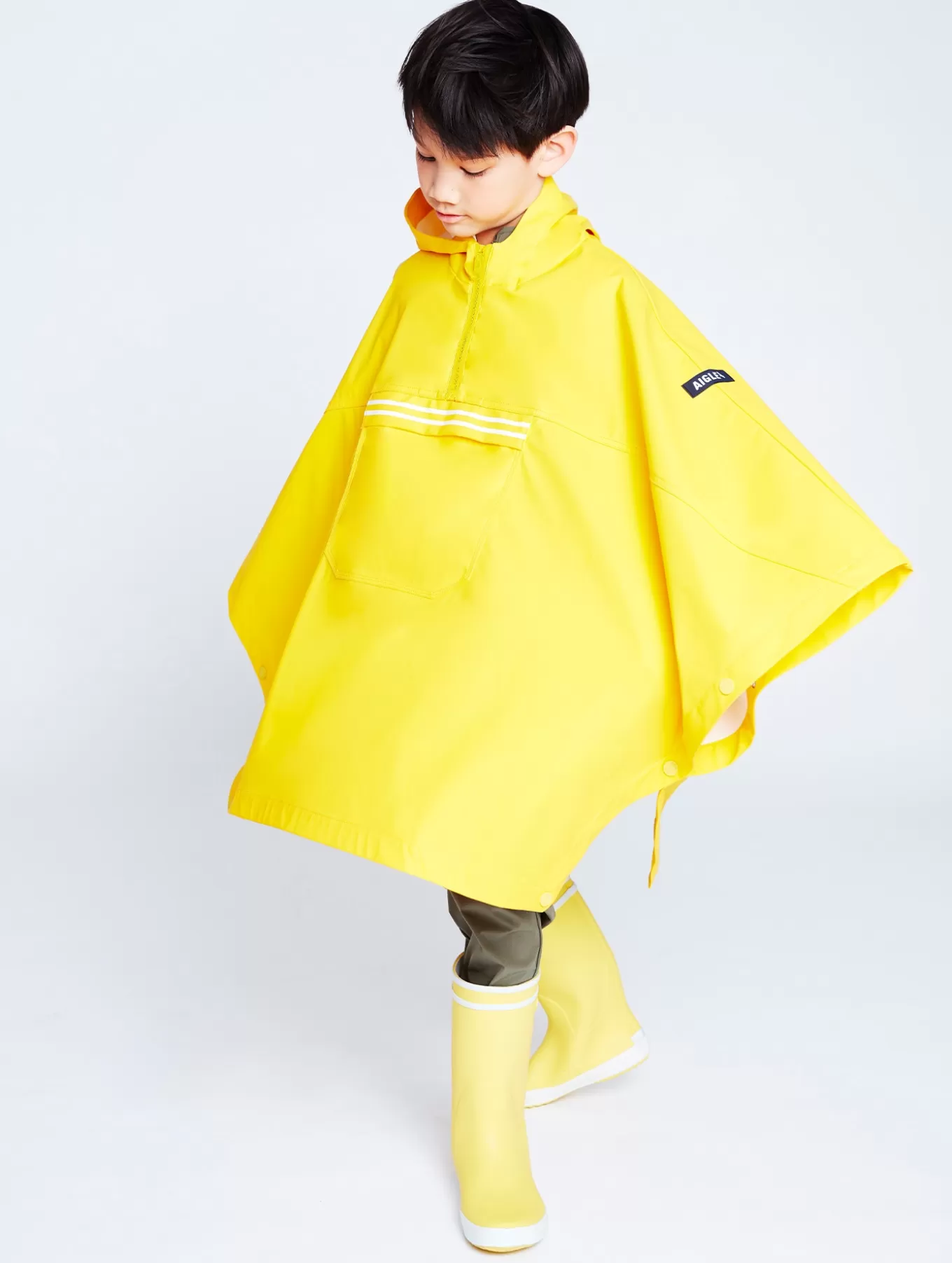 Regenjacken & Parkas*Aigle Regencape Mit Kapuze Canari