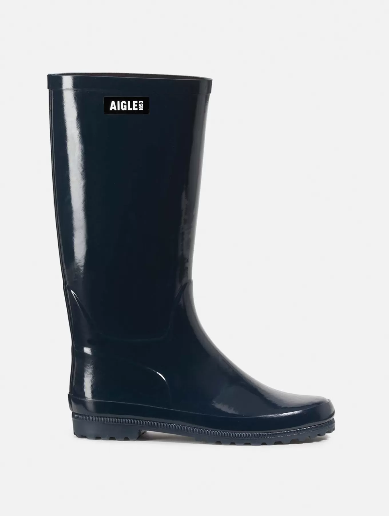 Hohe Stiefel*Aigle Regenstiefel In Lackoptik Marine