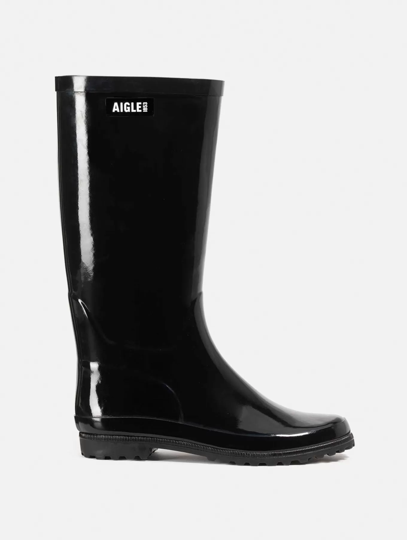 Hohe Stiefel*Aigle Regenstiefel In Lackoptik Noir