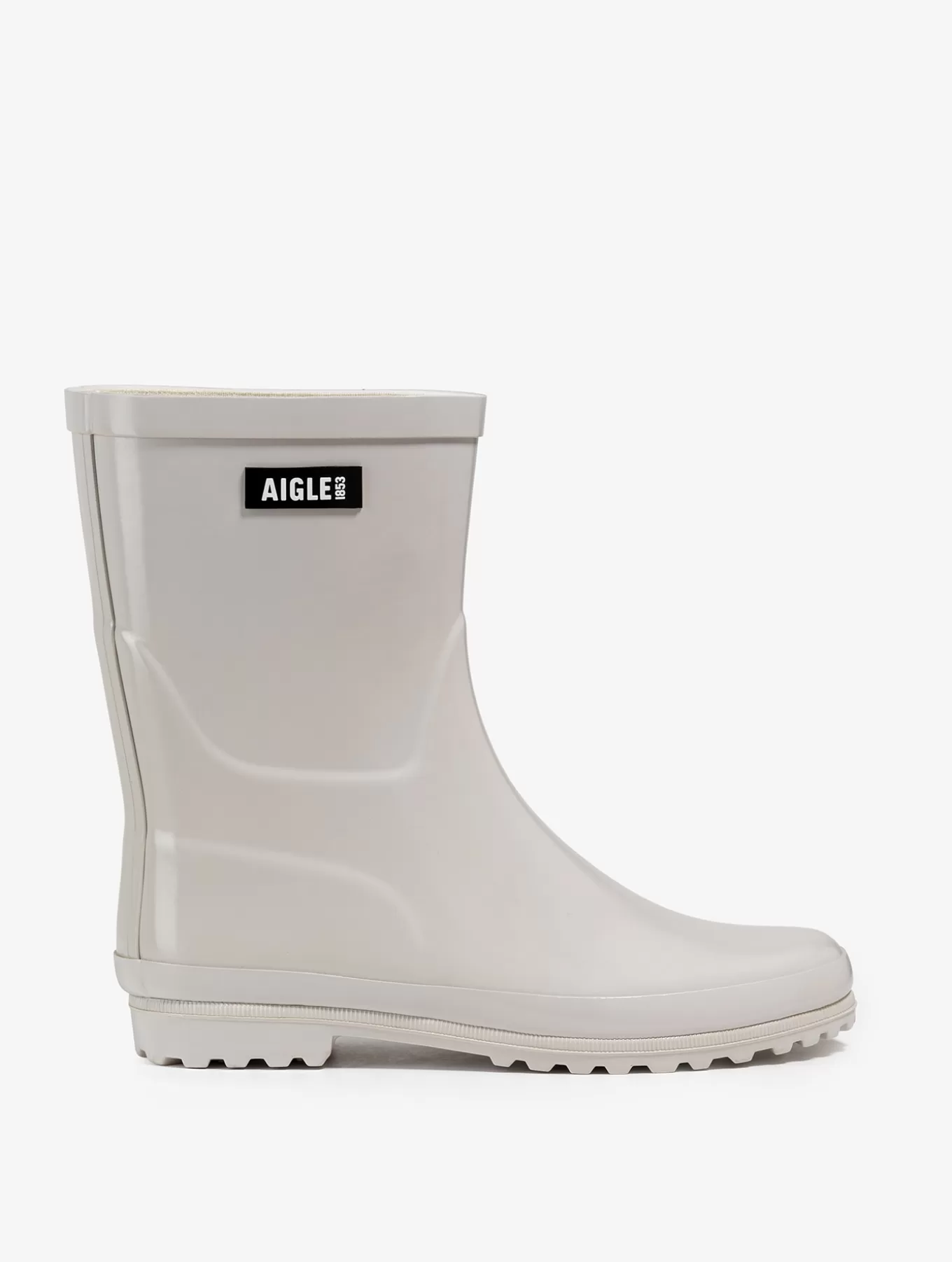 Halbhohe Stiefel*Aigle Regenstiefeletten In Lackoptik Sable