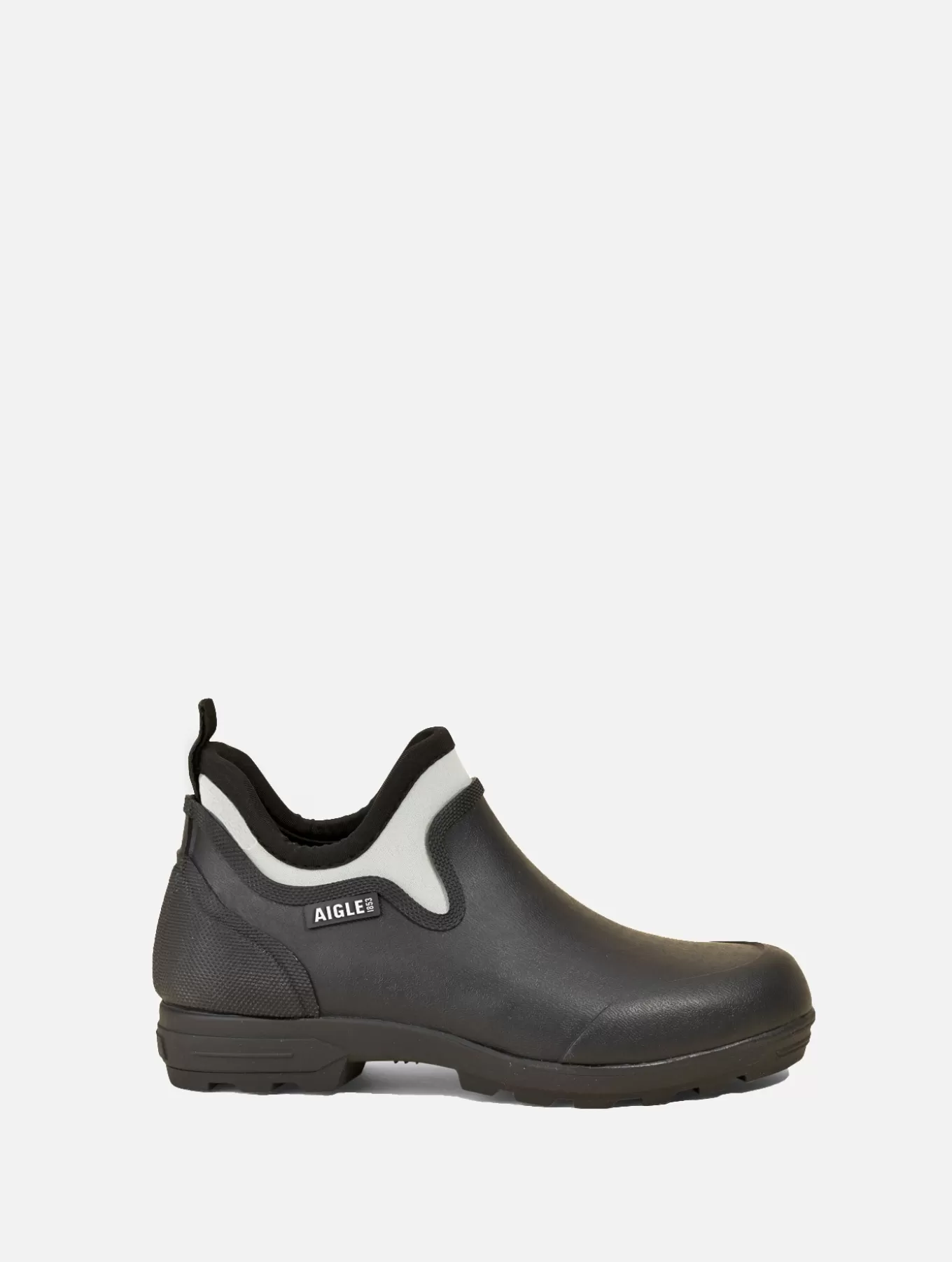 Clogs*Aigle Stiefelette Aus Zwei Materialien Fur Eine Intensive Nutzung. Marine/Wave