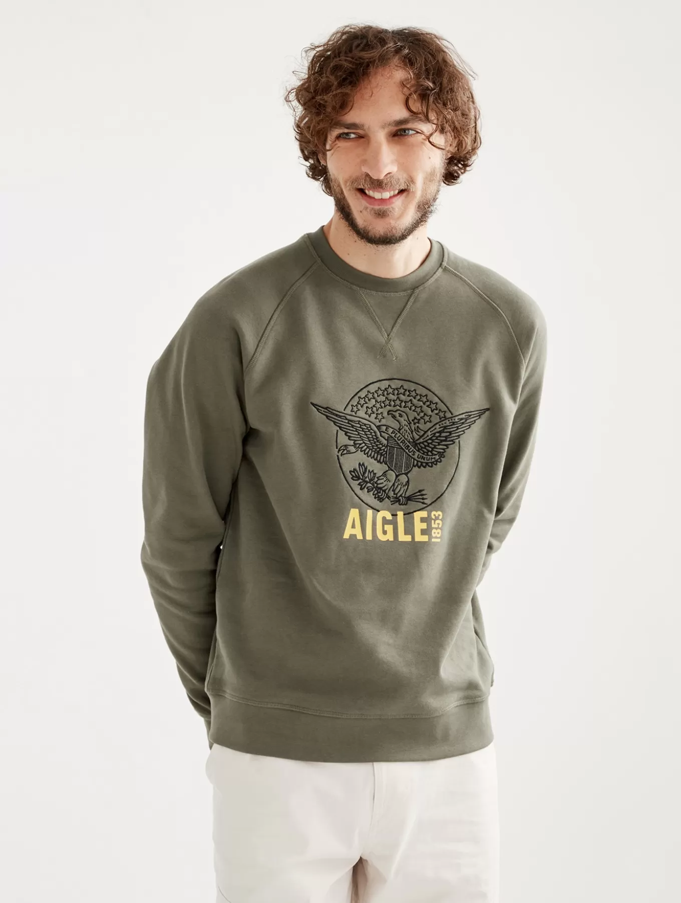 Pullover & Sweatshirts*Aigle Sweatshirt Mit Rundhalsausschnitt Und Stickerei Taillis