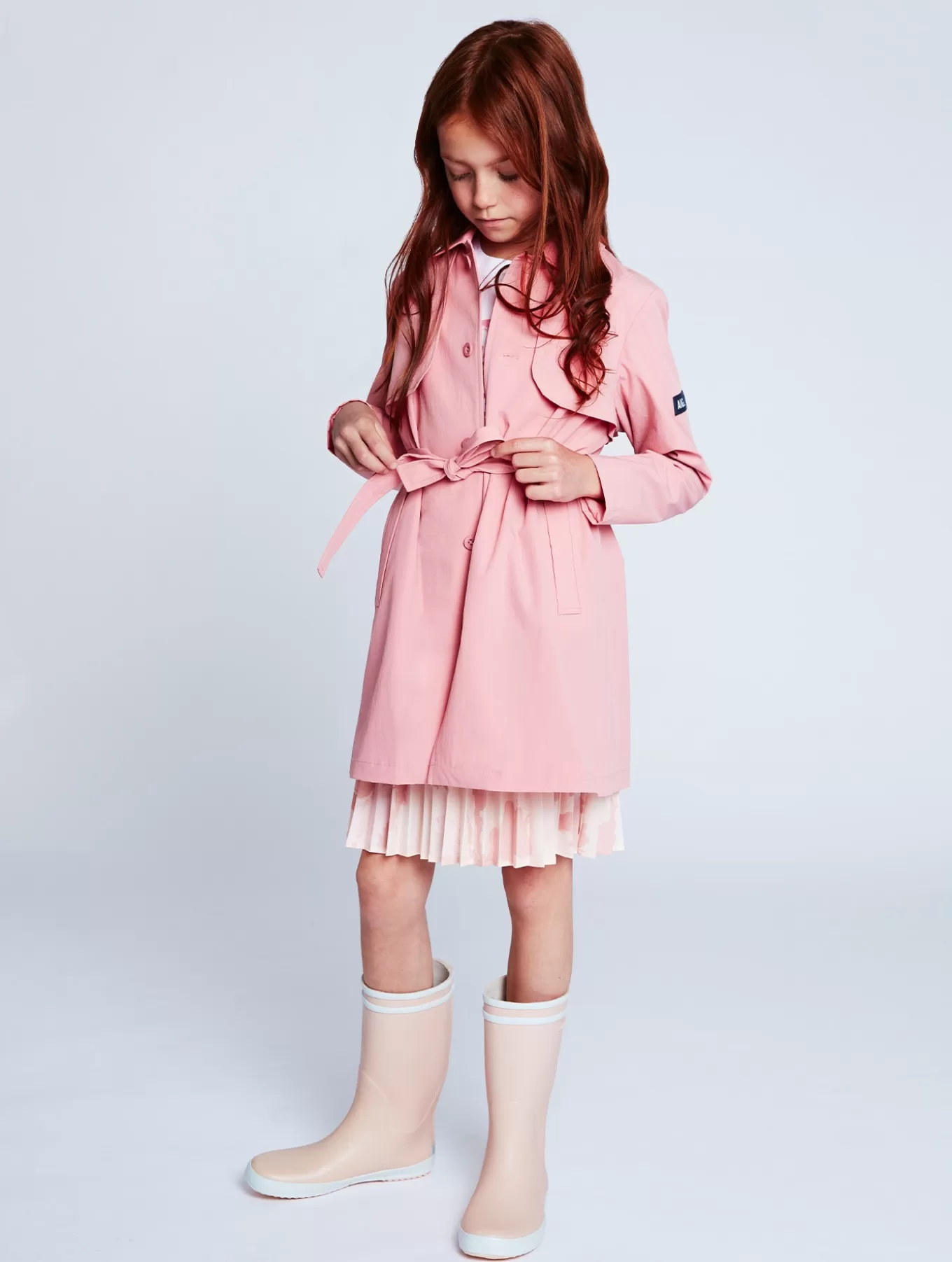 Regenjacken & Parkas*Aigle Trenchcoat Mit Kapuze Rose Hortensia