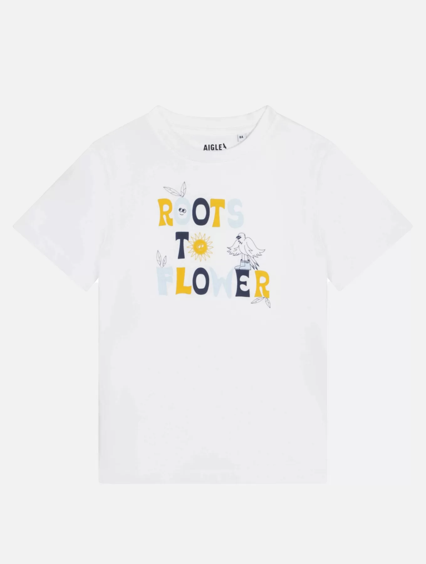 Polos & T-Shirts*Aigle T-Shirt Aus Bio-Baumwolle Mit „Roots To Flower“-Print Blanc