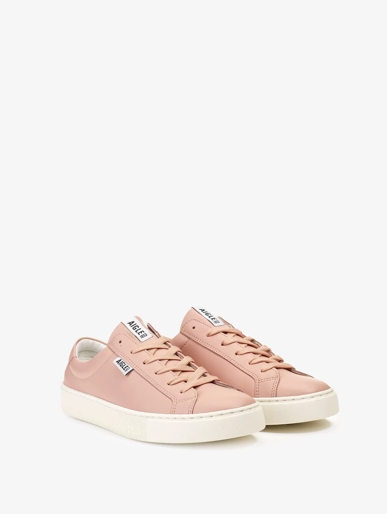 Sneakers*Aigle Zeitlose Sneakers Aus Verantwortungsbewusst Bezogenem Leder Misty Rose